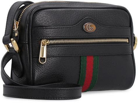 gucci crossbody bag sale black|gucci crossbody with striped strap.